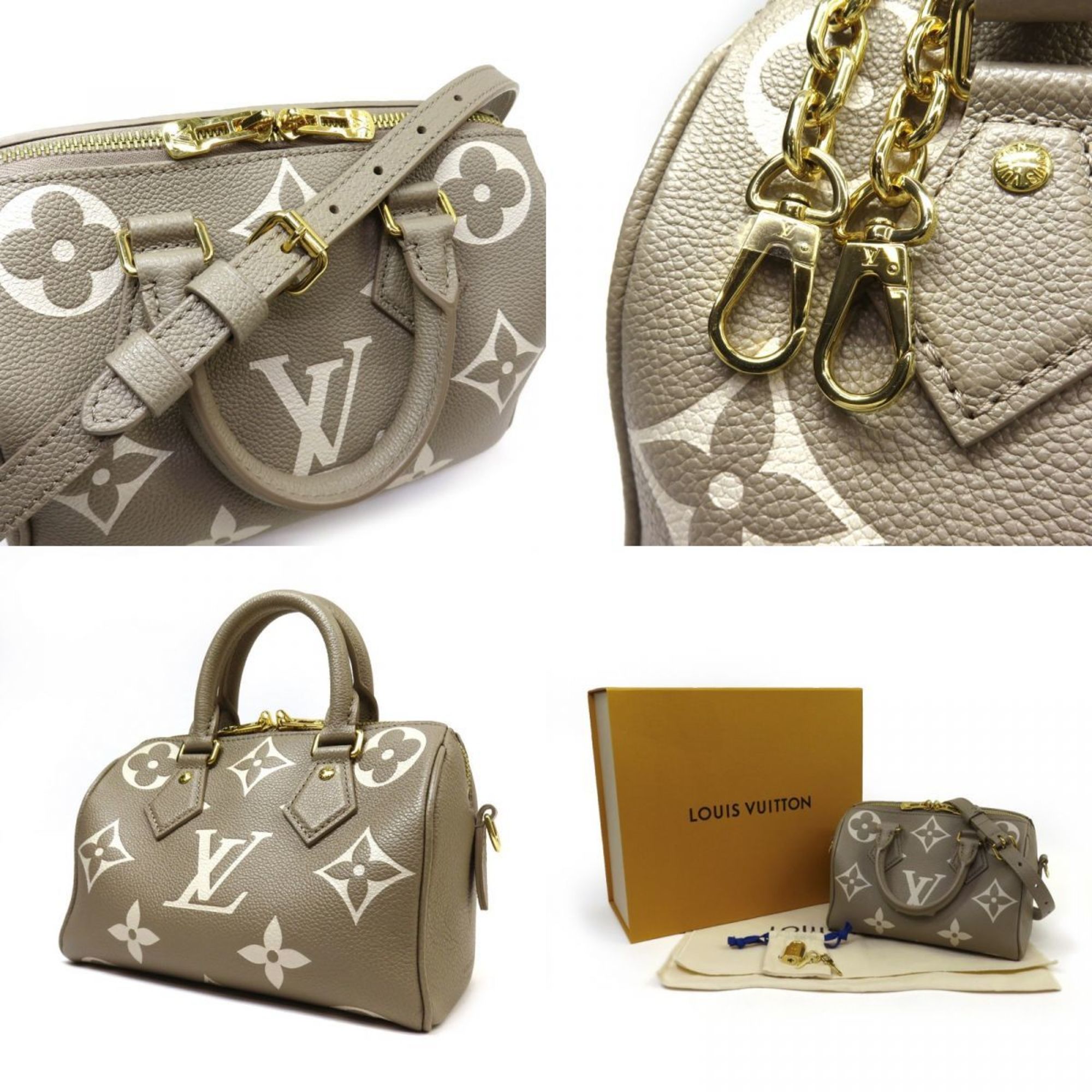 LOUIS VUITTON Louis Vuitton Bicolor Monogram Empreinte Speedy Bandouliere 20 M46575 Shoulder Bag