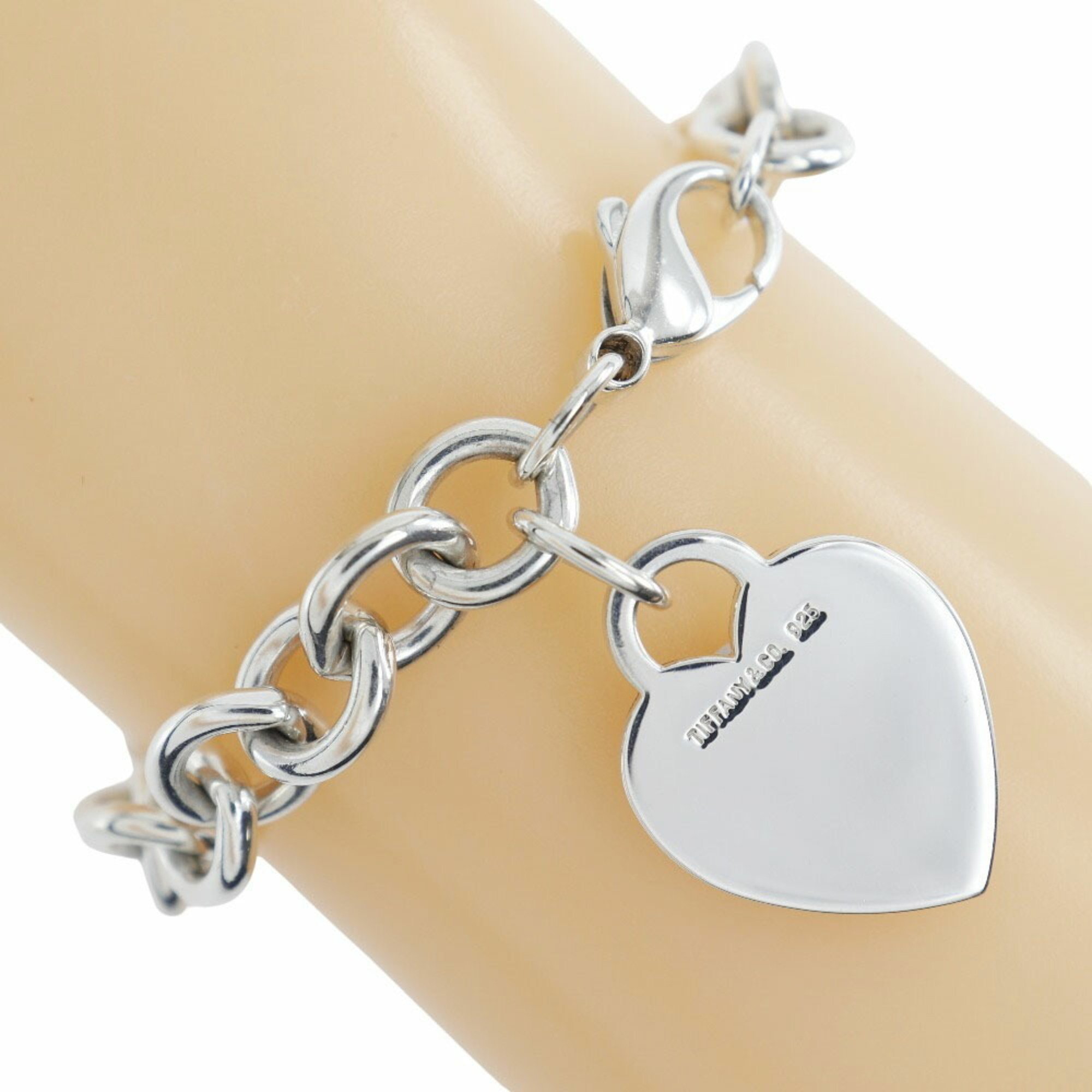 Tiffany & Co. Return to Bracelet Heart Tag Silver 925 Approx. 34.8g TIFFANY Women's