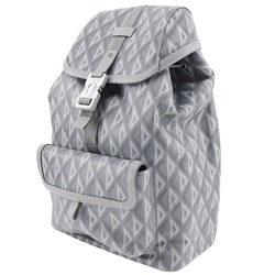 Christian Dior HIT THE ROAD Backpack Daypack 1ESBA021CDP PVC Gray Flap Men's