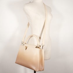 LOUIS VUITTON Capusine PM Handbag Shoulder M53250 x Taurillon Leather 2019 Beige Gradient TR1129 2way A5 Flap Women's