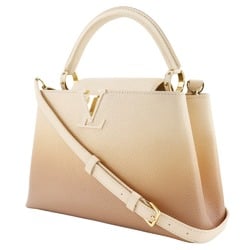 LOUIS VUITTON Capusine PM Handbag Shoulder M53250 x Taurillon Leather 2019 Beige Gradient TR1129 2way A5 Flap Women's