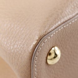 LOUIS VUITTON Capusine PM Handbag Shoulder M53250 x Taurillon Leather 2019 Beige Gradient TR1129 2way A5 Flap Women's