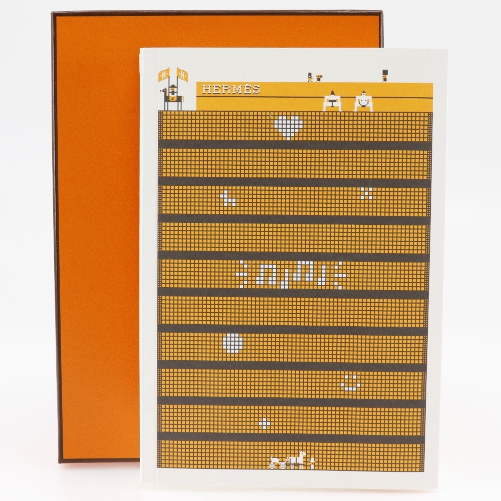 Hermes HERMES Faubourg Notebook Stationery Tokyo Ginza Maison Exclusive Paper Orange _