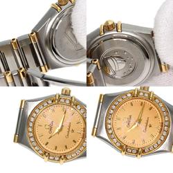 OMEGA 1367.10 Constellation Bezel Diamond Watch Stainless Steel SSxK18YG Ladies