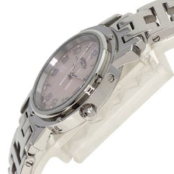 Hermes CL4.210 Clipper Nacle New Buckle Watch Stainless Steel SS Ladies HERMES