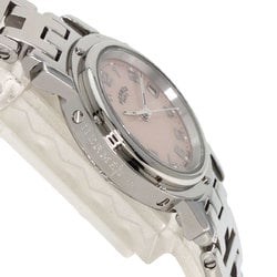 Hermes CL4.210 Clipper Nacle New Buckle Watch Stainless Steel SS Ladies HERMES