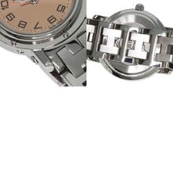 Hermes CL4.210 Clipper Watch Stainless Steel SS Ladies HERMES