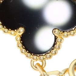 Van Cleef & Arpels Alhambra Onyx Bracelet, 18K Yellow Gold, Women's