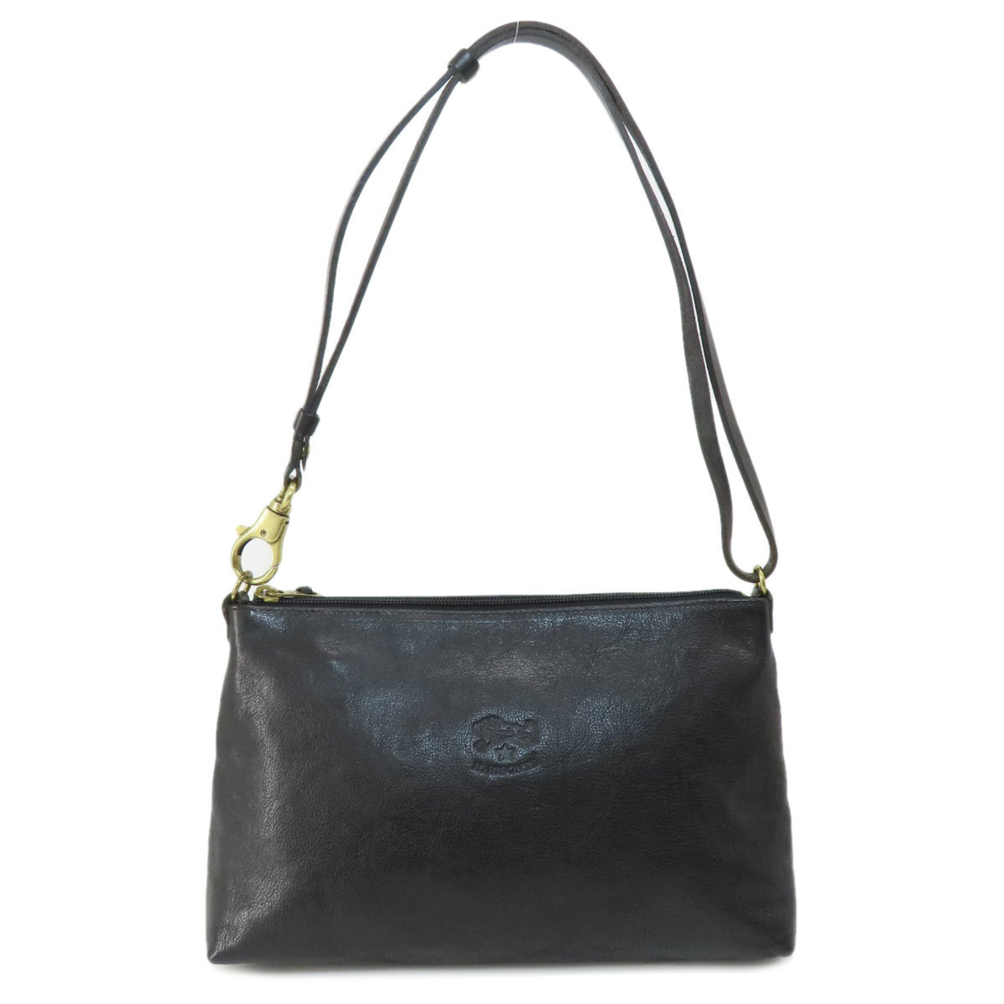 IL BISONTE motif shoulder bag leather ladies