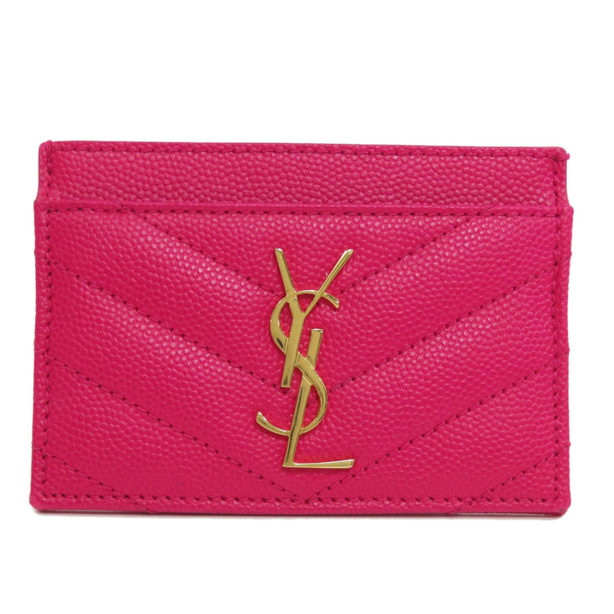 Yves Saint Laurent Business Card Holder/Card Case Leather Women's YVES SAINT LAURENT