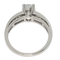 Van Cleef & Arpels Oval Bucket Diamond Ring, Platinum, Women's,