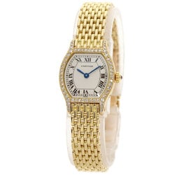 Cartier WA5006A3 Tortue SM Diamond Bezel Watch K18 Yellow Gold K18YG Women's CARTIER