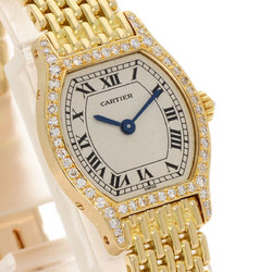 Cartier WA5006A3 Tortue SM Diamond Bezel Watch K18 Yellow Gold K18YG Women's CARTIER