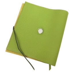 HERMES Hermes Serie Book Cover 037617CK-66 COUVRE-LIVRE HERCOBO I CHEVRE MYSORE Diary Agenda VERT ANIS Light Green Chevre Mysore