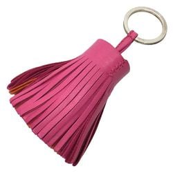 HERMES Carmen Key Ring Holder PORTE -CLES CARMEN BICOLORE AGN EAU MILO Charm Bicolor Pink/Orange