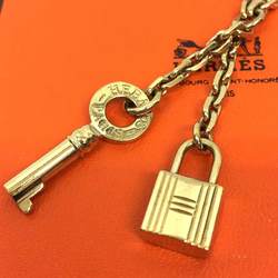 Hermes Padlock & Key Scarf Ring Chain Gold