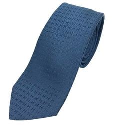 Hermes HERMES Tie H 100% Silk CRAVATE FACONNEE Pattern 030289T 14 OCEAN Navy Narrow Men's