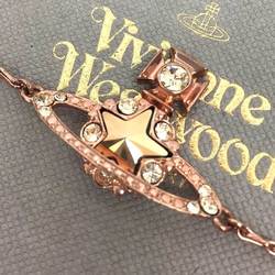 Vivienne Westwood Orb Bracelet Star Astrid ORB Chain Pink Gold