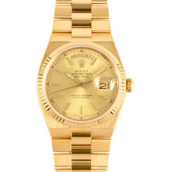 Rolex ROLEX 19018N Oysterquartz Day Date No. 95 Wristwatch Quartz Champagne Dial Solid Gold Men's