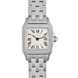 Cartier W25064Z5 Santos de SM Watch Quartz Ivory Dial SS Ladies