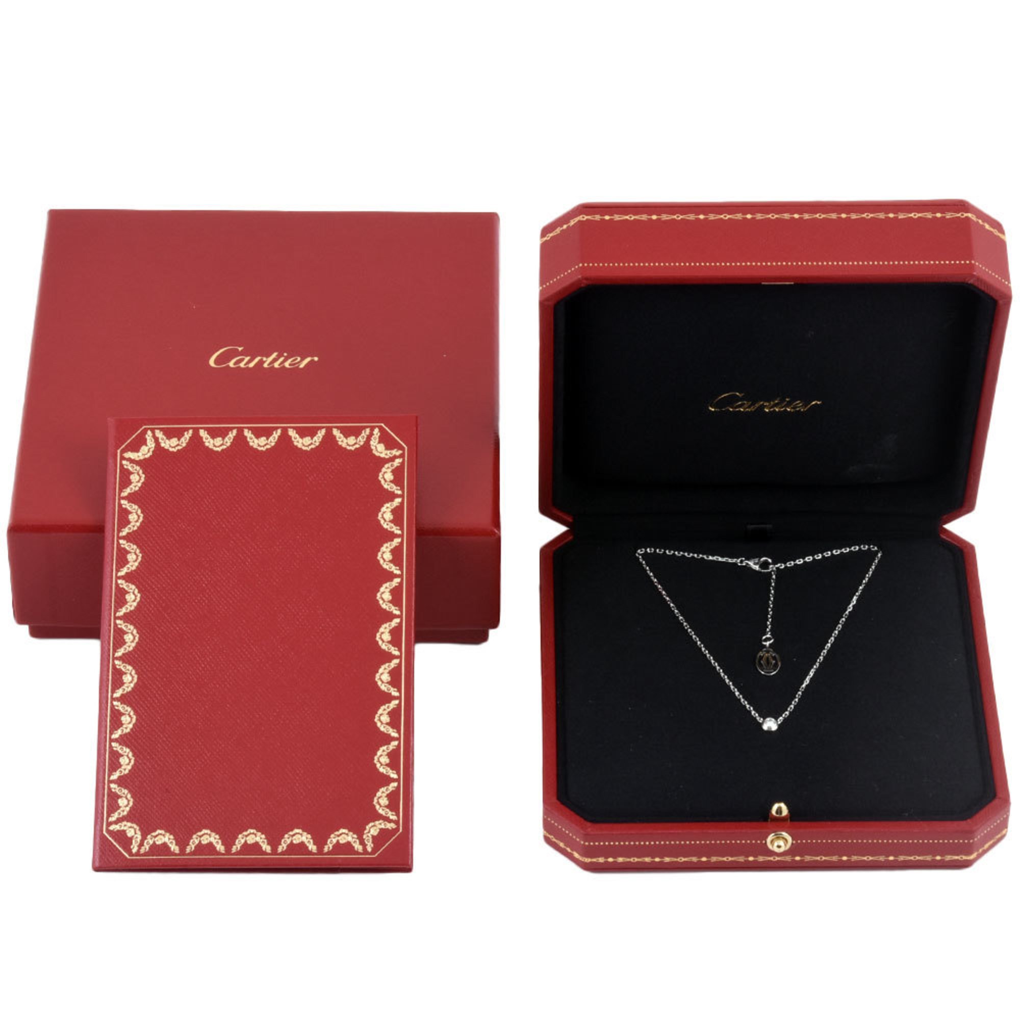 Cartier Amour SM Necklace Diamond 0.09ct K18WG Diamant Léger Ladies