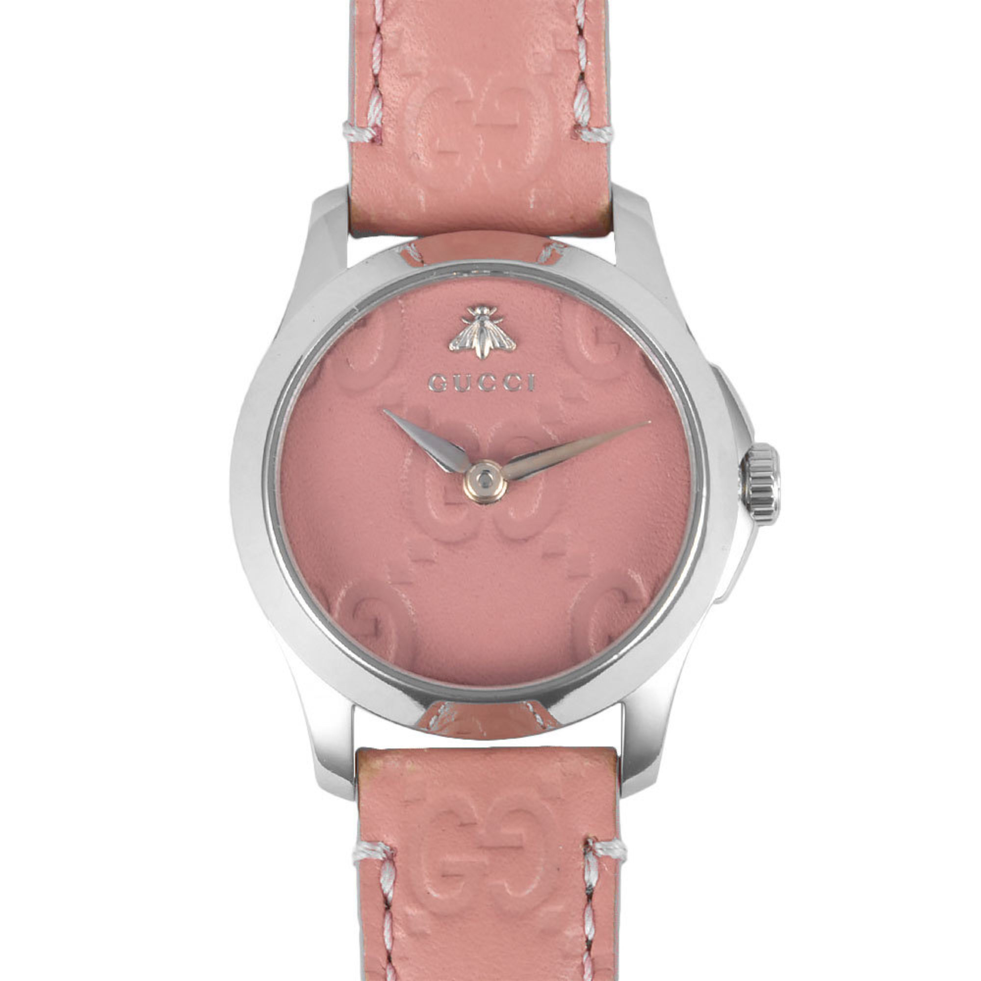 Gucci 126.5 G Timeless Watch Quartz Pink Dial Ladies