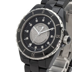 Chanel H1757 J12 38mm 12P Center Diamond Wristwatch Ceramic Men's CHANEL