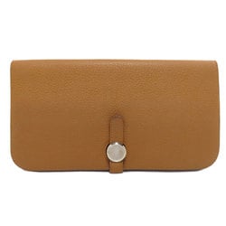 Hermes Dogon Long Wallet Taurillon Women's HERMES