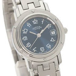 Hermes CL4.210 Clipper Watch Stainless Steel SS Ladies HERMES