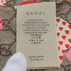 Gucci 662791 GG Pattern Silk Neck Bow Scarf Women's GUCCI