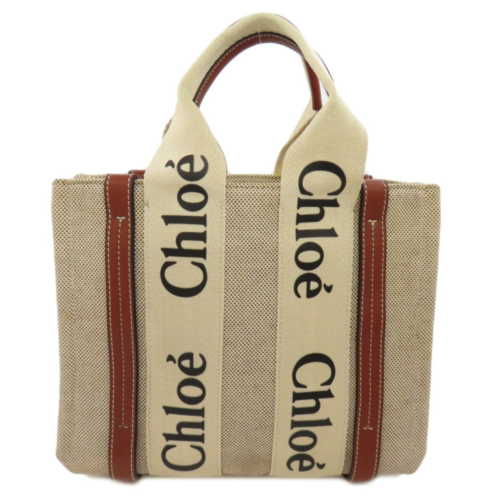 Chloé Chloe Woody Small Handbag Canvas Women's CHLOE