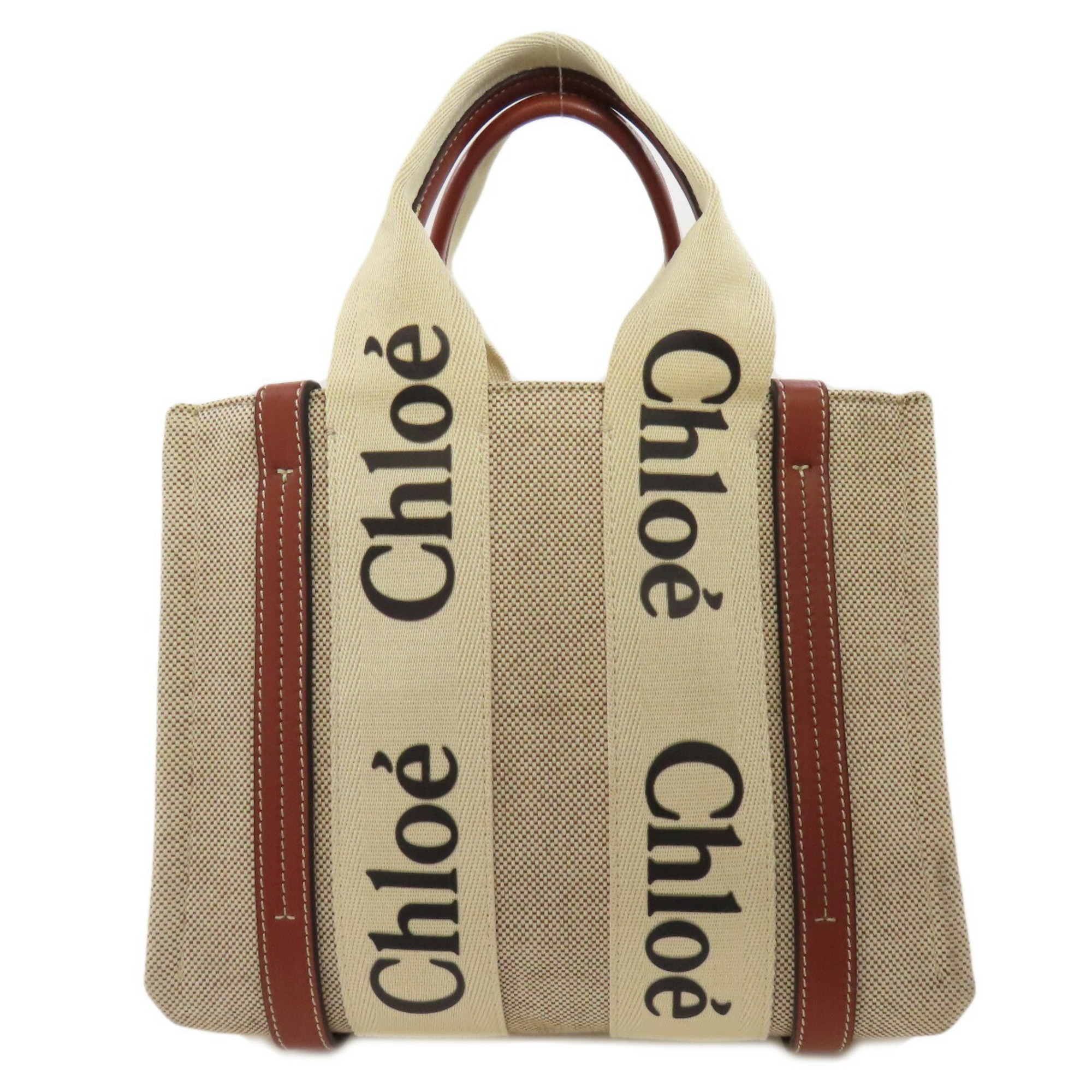 Chloé Chloe Woody Small Handbag Canvas Women's CHLOE