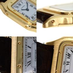 Cartier W1505556 Santos Dumont SM Watch K18 Yellow Gold Leather Women's CARTIER