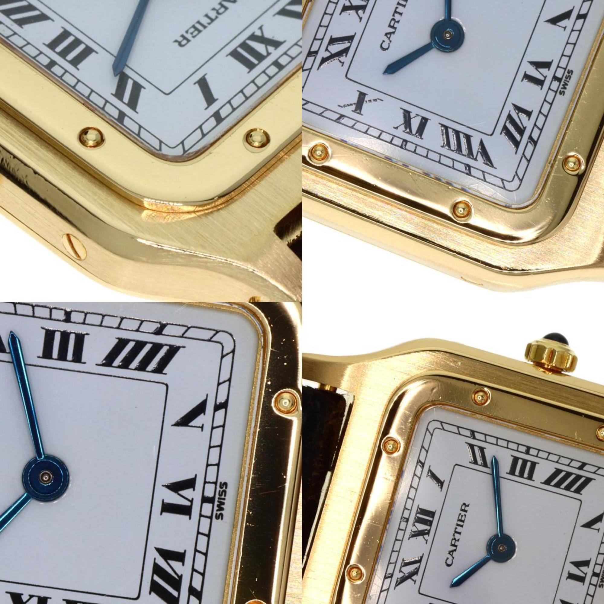 Cartier W1505556 Santos Dumont SM Watch K18 Yellow Gold Leather Women's CARTIER