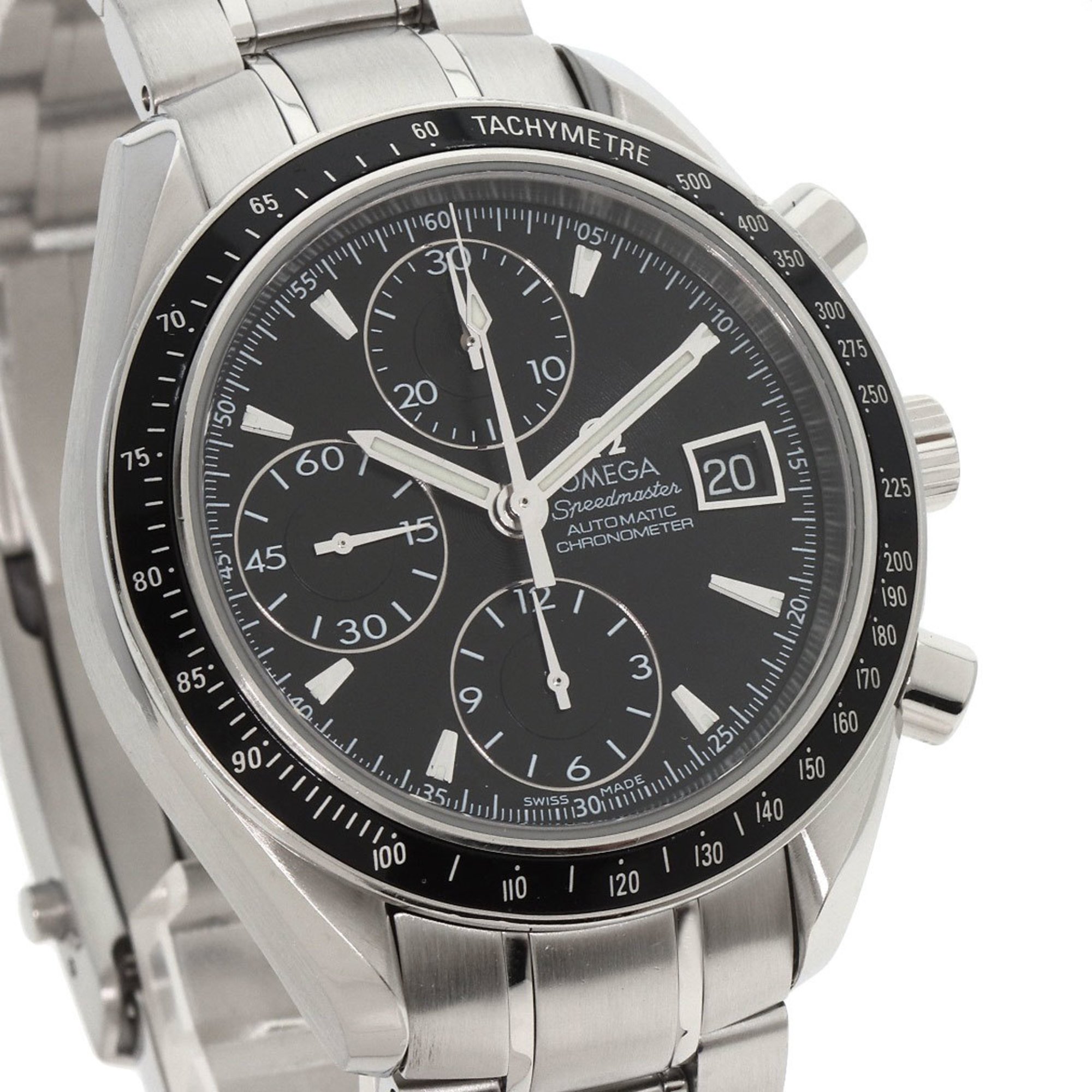 OMEGA 3210.50 Speedmaster Date Watch Stainless Steel SS Men's