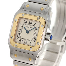 Cartier W20012C4 Santos Galbe SM Watch Stainless Steel SSxK18YG Women's CARTIER