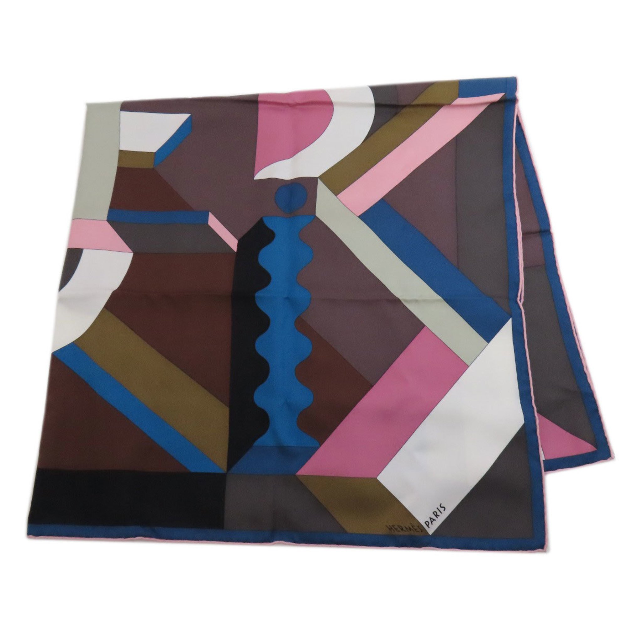 Hermes geometric patterned silk scarf for women HERMES