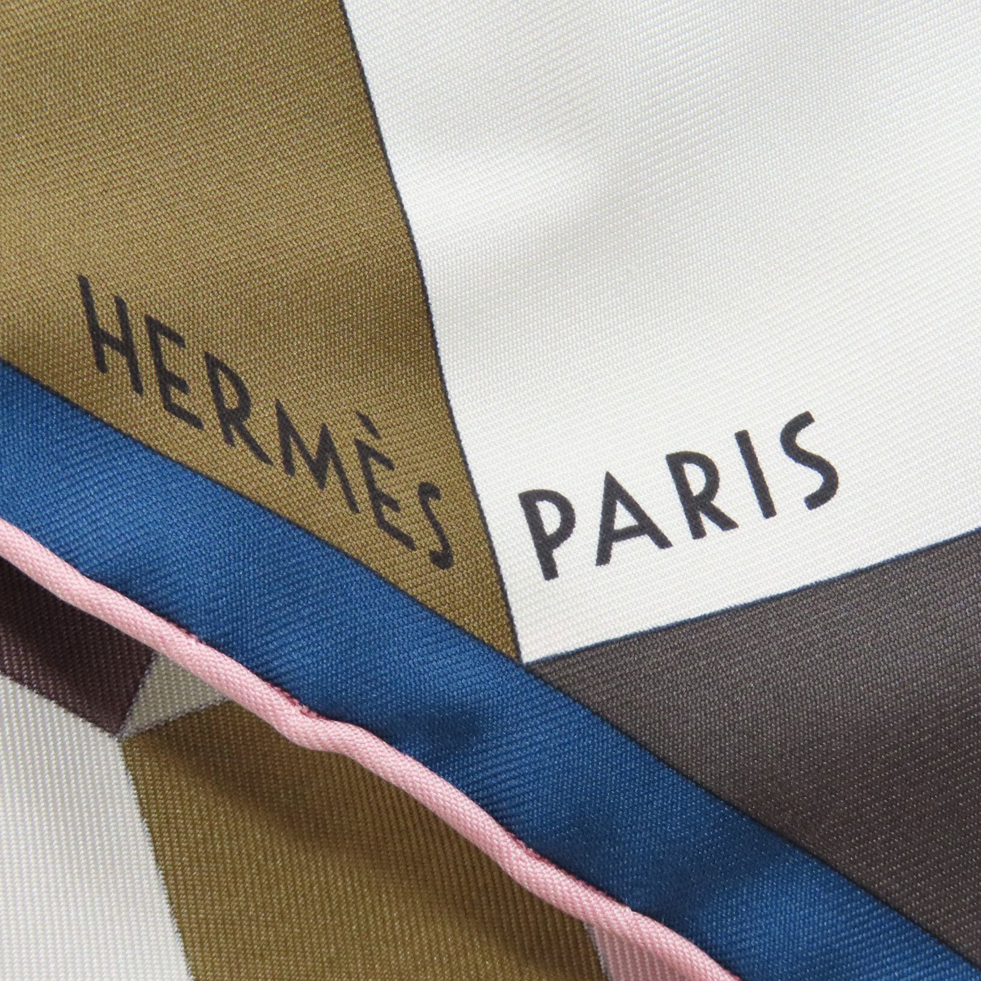 Hermes geometric patterned silk scarf for women HERMES