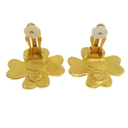 CHANEL COCO MARK CLOVER EARRINGS WOMEN'S