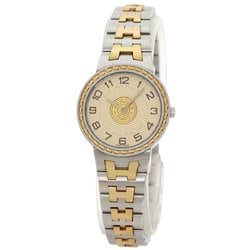 Hermes Serie Watch Stainless Steel SSxGP Ladies HERMES