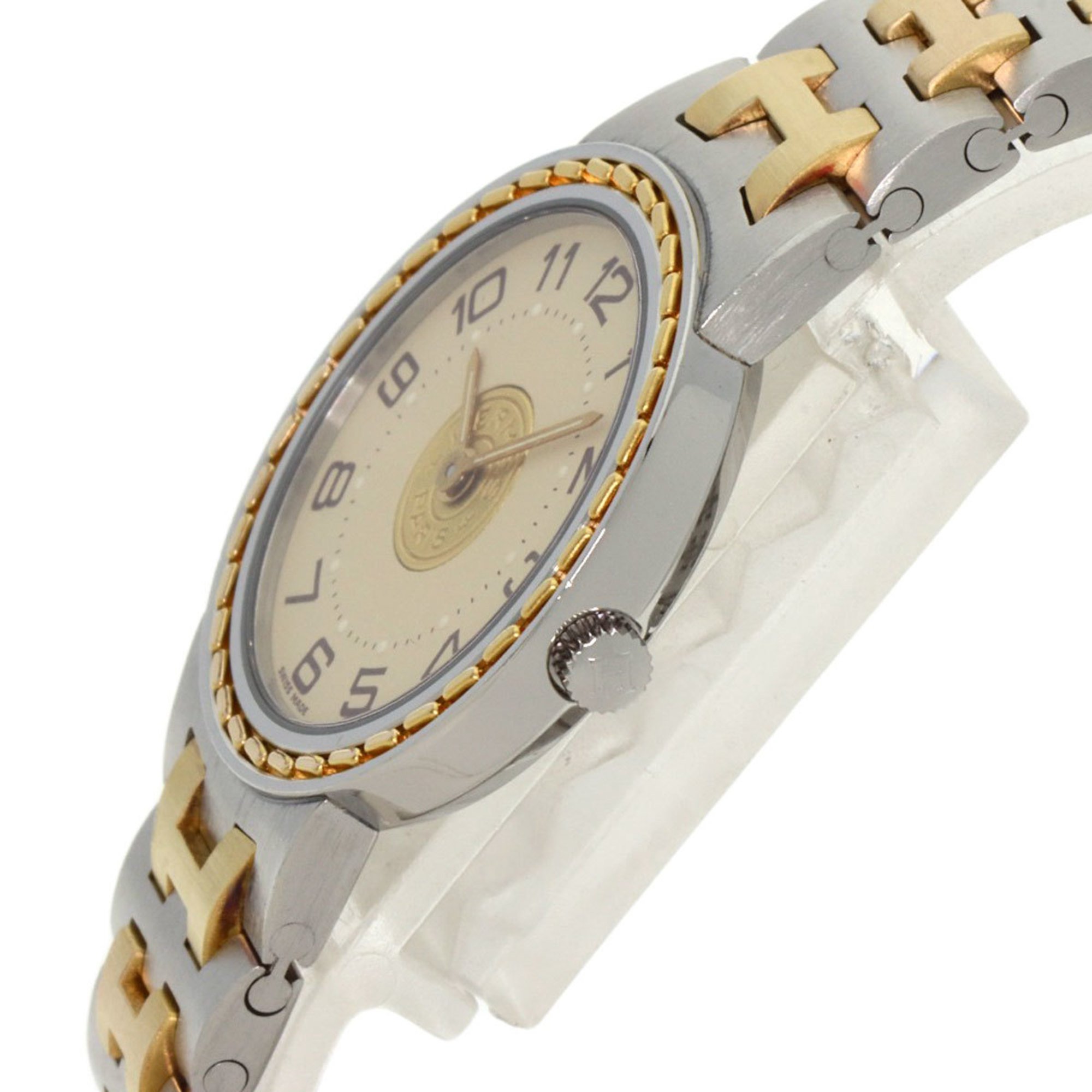 Hermes Serie Watch Stainless Steel SSxGP Ladies HERMES