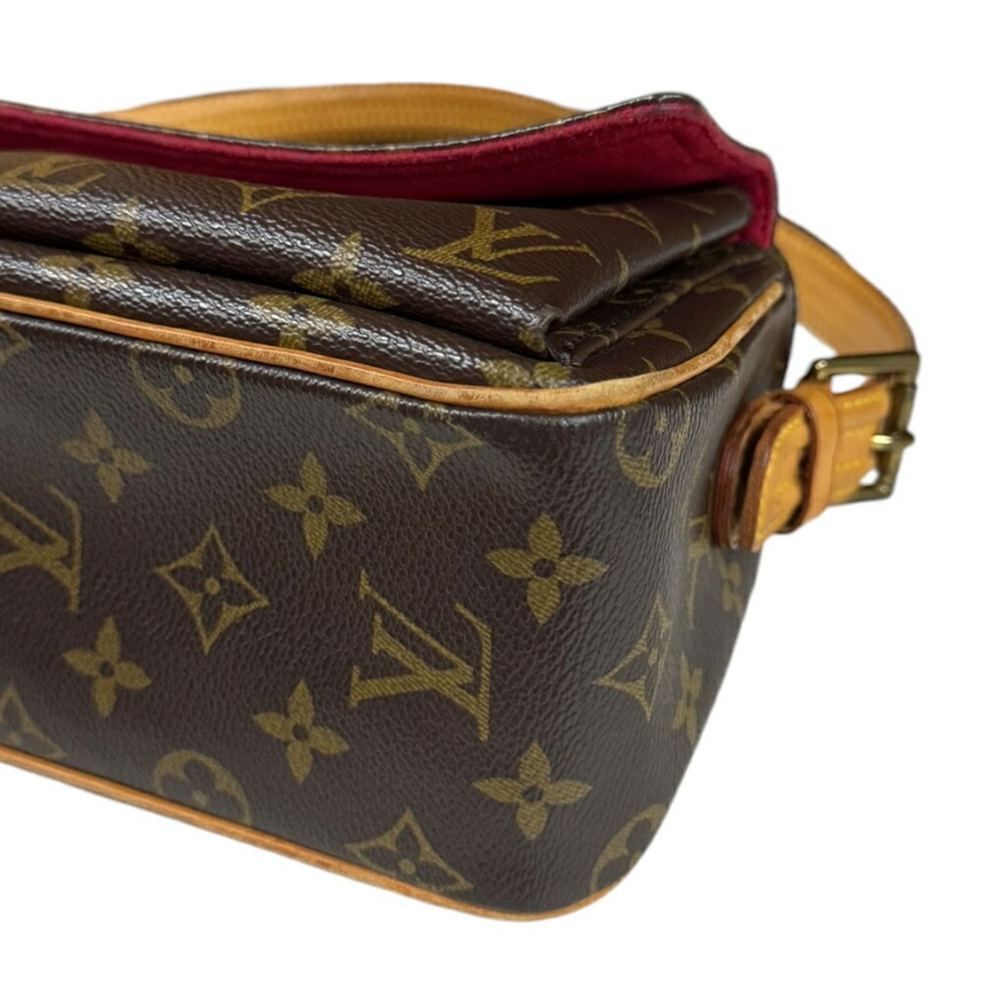 Louis Vuitton Vivacite MM Monogram Shoulder Bag Canvas M51164 Brown Women's LOUIS VUITTON