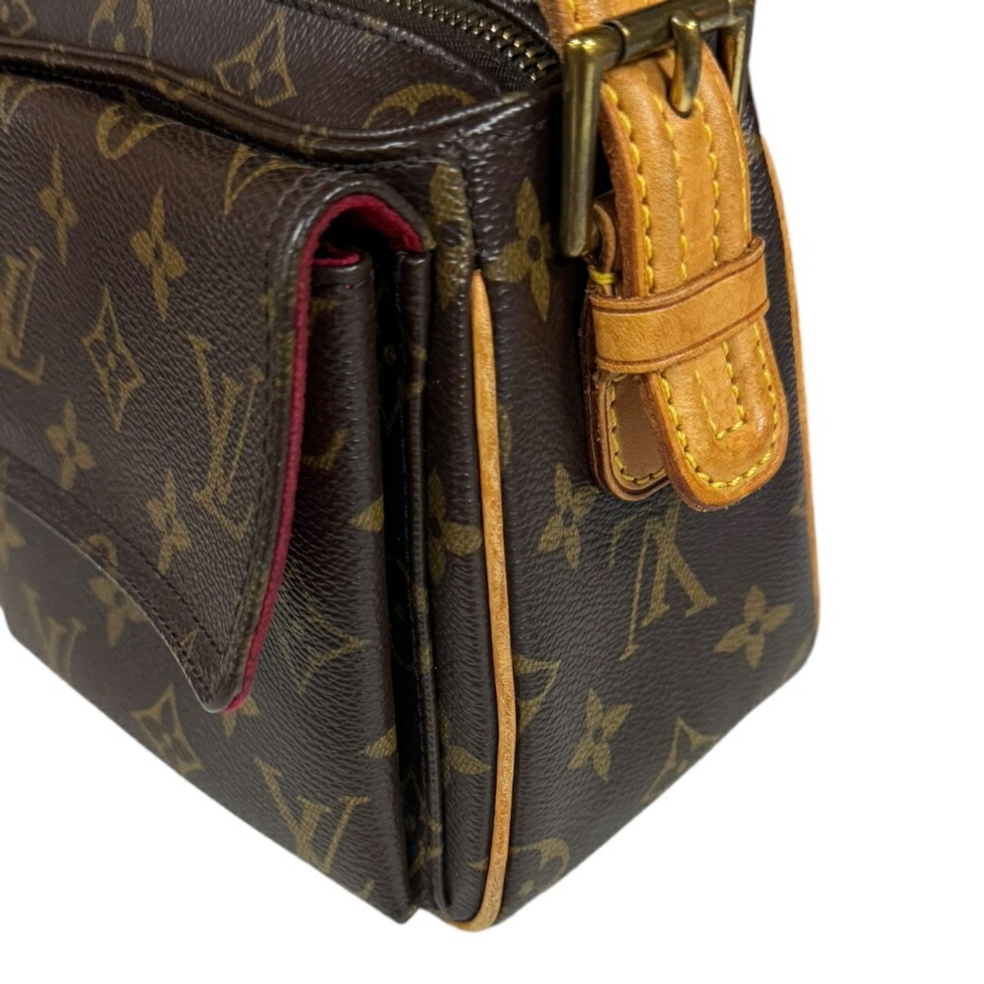 Louis Vuitton Vivacite MM Monogram Shoulder Bag Canvas M51164 Brown Women's LOUIS VUITTON