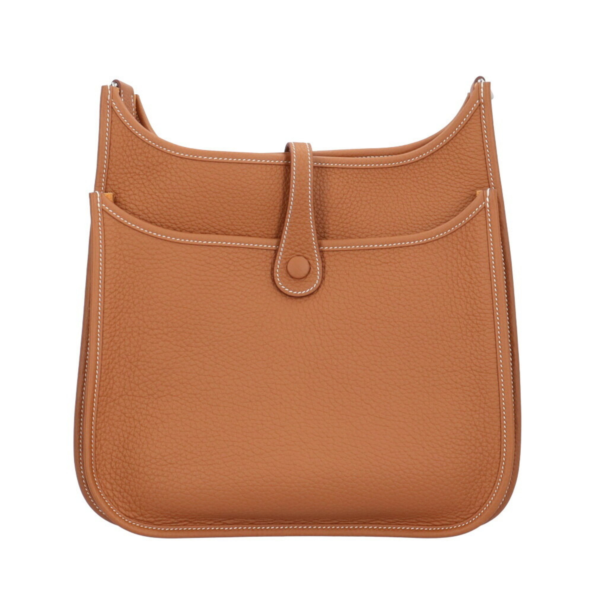 Hermes Evelyn IIIPM Shoulder Bag Taurillon Clemence Brown Women's HERMES