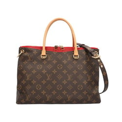 Louis Vuitton Pallas Monogram Shoulder Bag Canvas M41148 Brown Women's LOUIS VUITTON