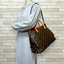 Louis Vuitton Pallas Monogram Shoulder Bag Canvas M41148 Brown Women's LOUIS VUITTON