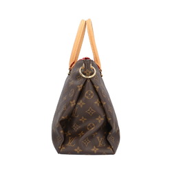 Louis Vuitton Pallas Monogram Shoulder Bag Canvas M41148 Brown Women's LOUIS VUITTON