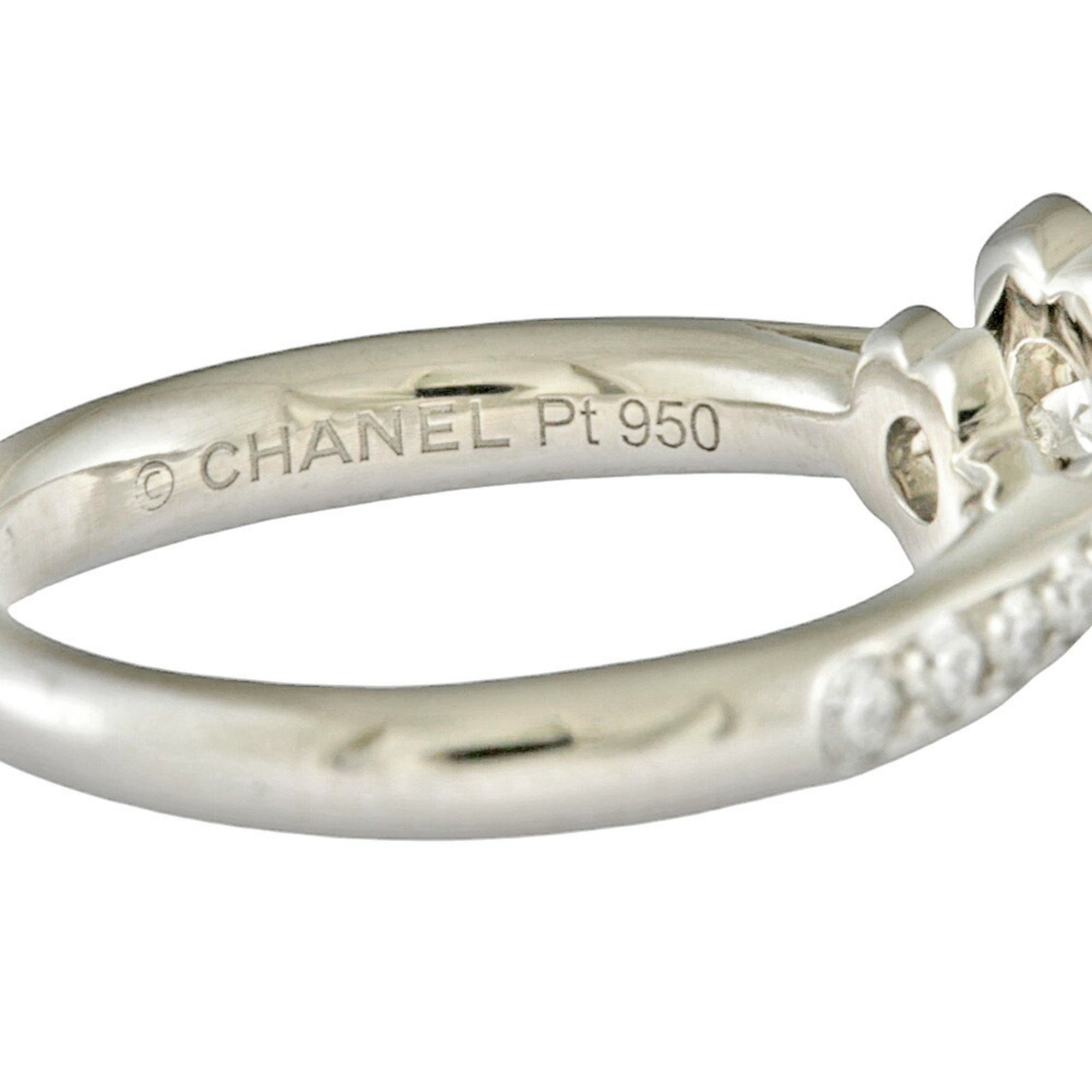 Chanel Camellia Ring, Chanel, size 6, Pt950 Platinum, Diamond, Women's, CHANEL BRJ09000000073044