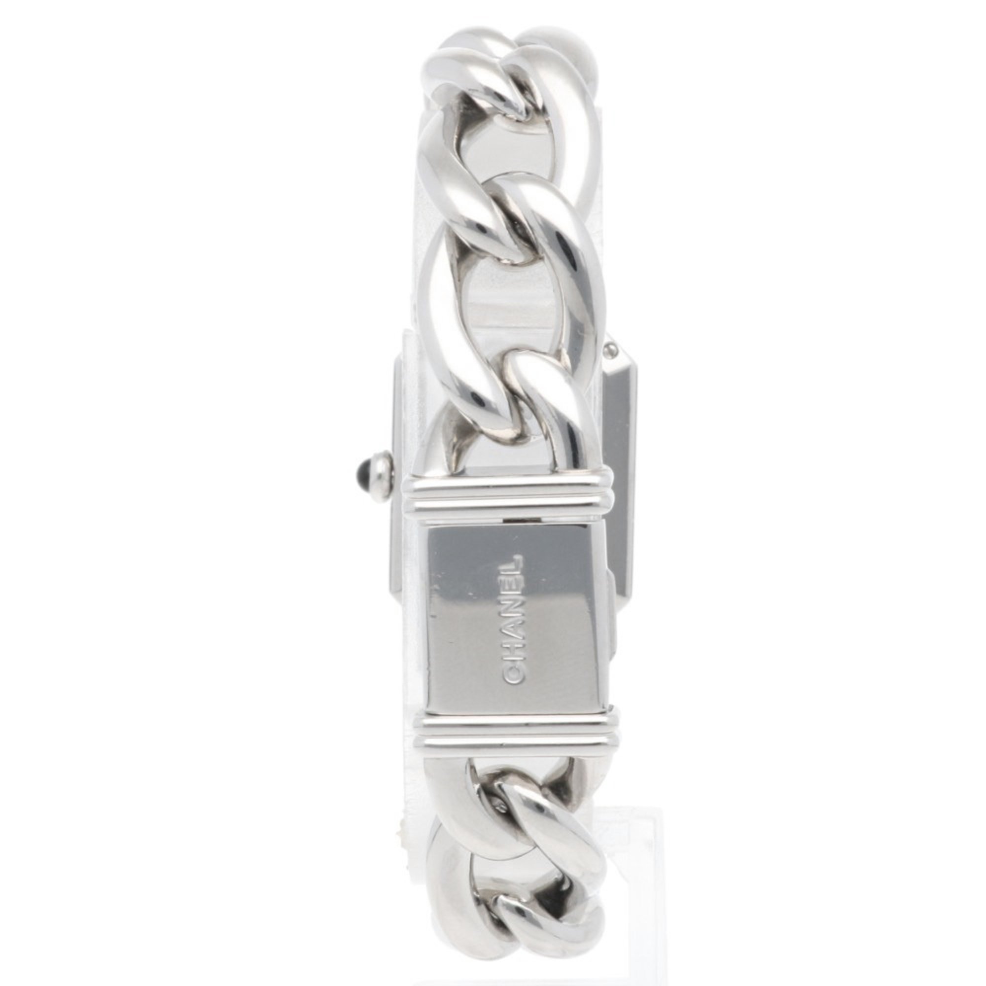 Chanel Premiere M Watch, Stainless Steel Quartz, Women's, CHANEL Chain Bracelet, White Shell