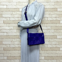 Bottega Veneta Cassette Maxi Intrecciato Shoulder Bag Leather Purple Women's BOTTEGAVENETA